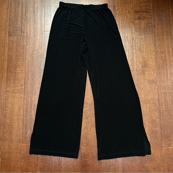 Chico’s Travelers Black Wide-Leg Pants Bundle Set of Two, Size 1 & 2 (8 & 12) - Picture 6 of 10